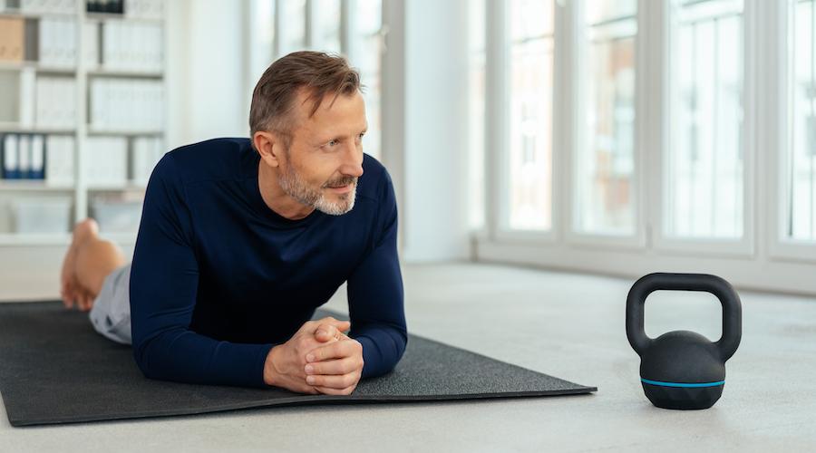 Exercising at home: Men