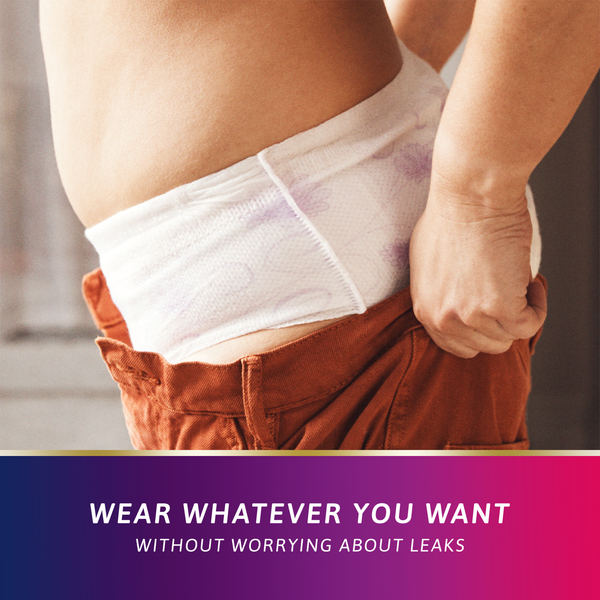 TENA Discreet Low Waist Incontinence Disposable Underwear - White