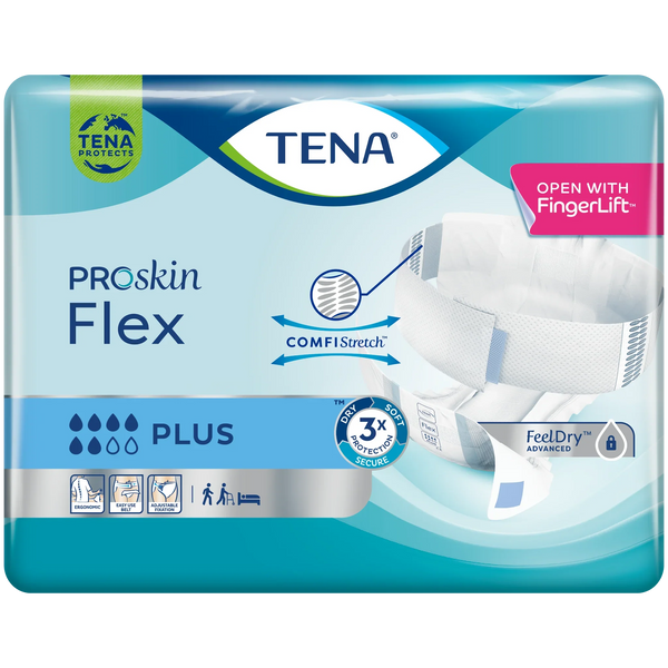 TENA ProSkin Flex Plus - Belted Incontinence Briefs